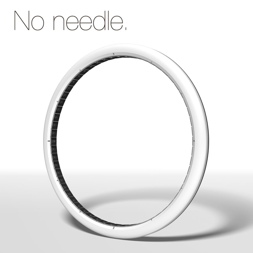 ボディはリングのみ、壁面を隠しません。